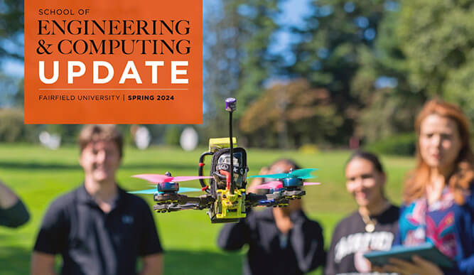 Cover of the School of Engineering & Computing Update.
